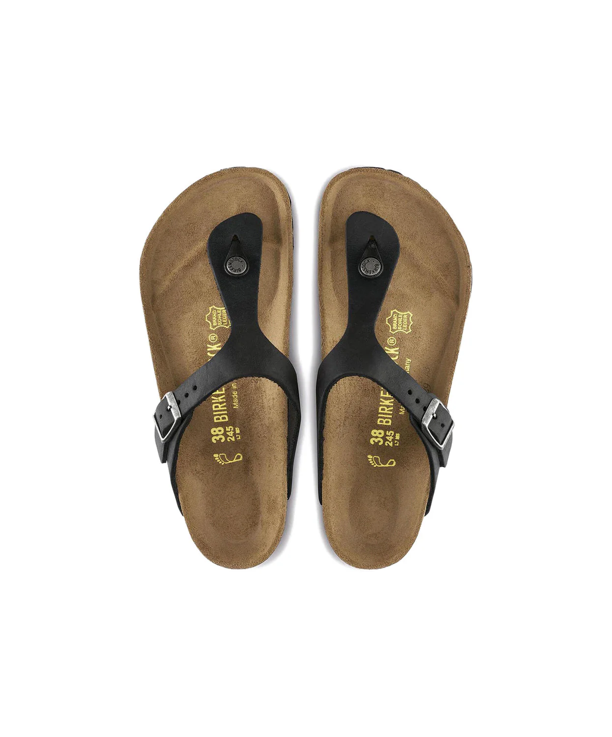 Birkenstock Gizeh Oiled Leather Black Sandals - Image 6