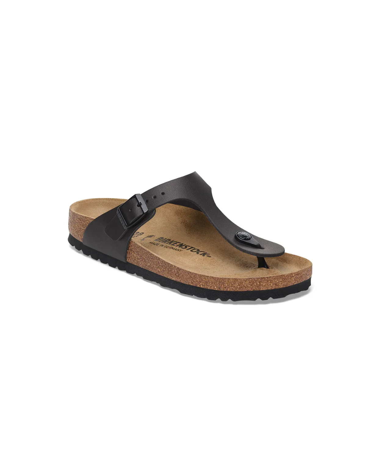 Birkenstock Gizeh Smooth Leather Black Sandals - Image 4