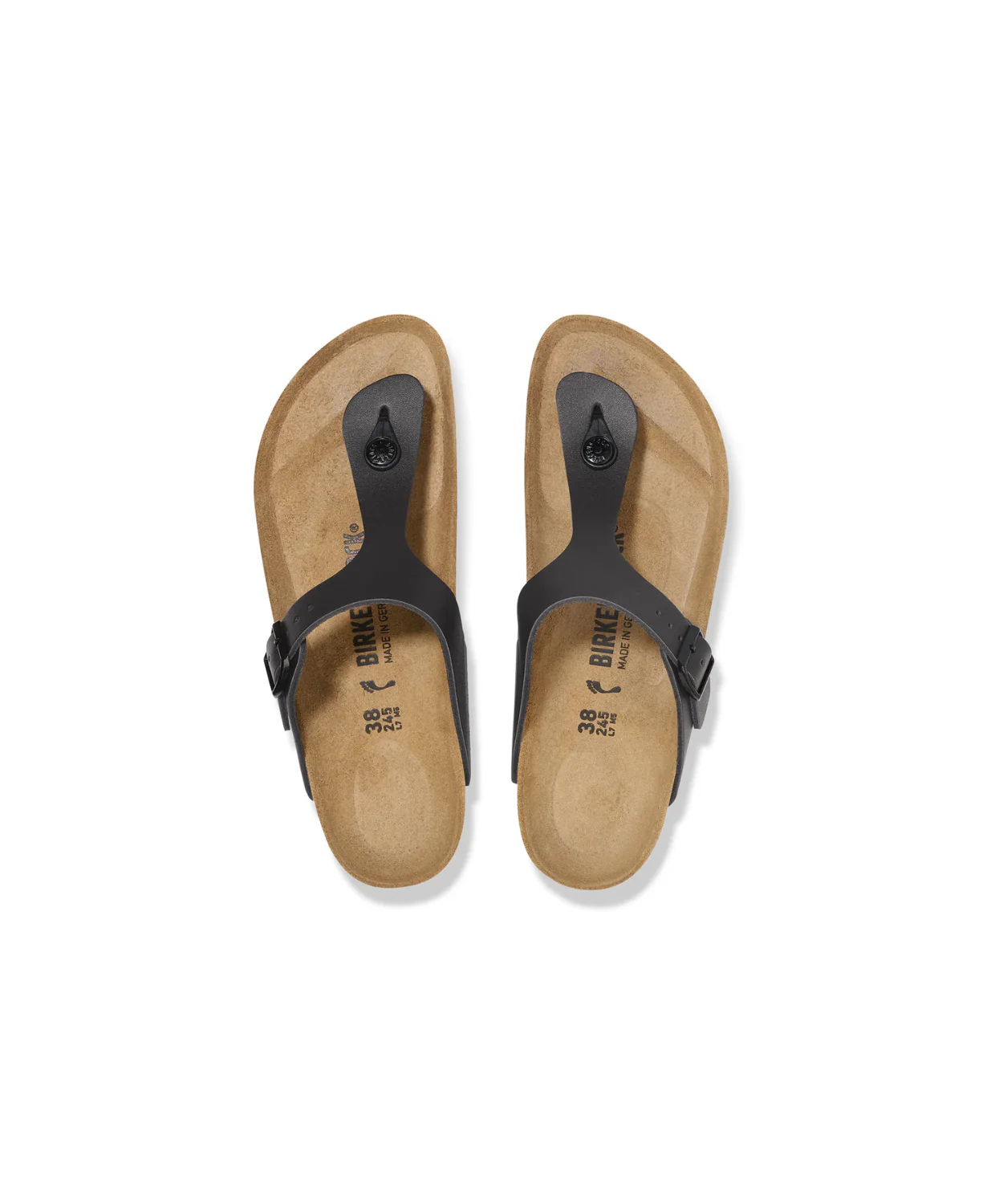 Birkenstock Gizeh Smooth Leather Black Sandals - Image 5