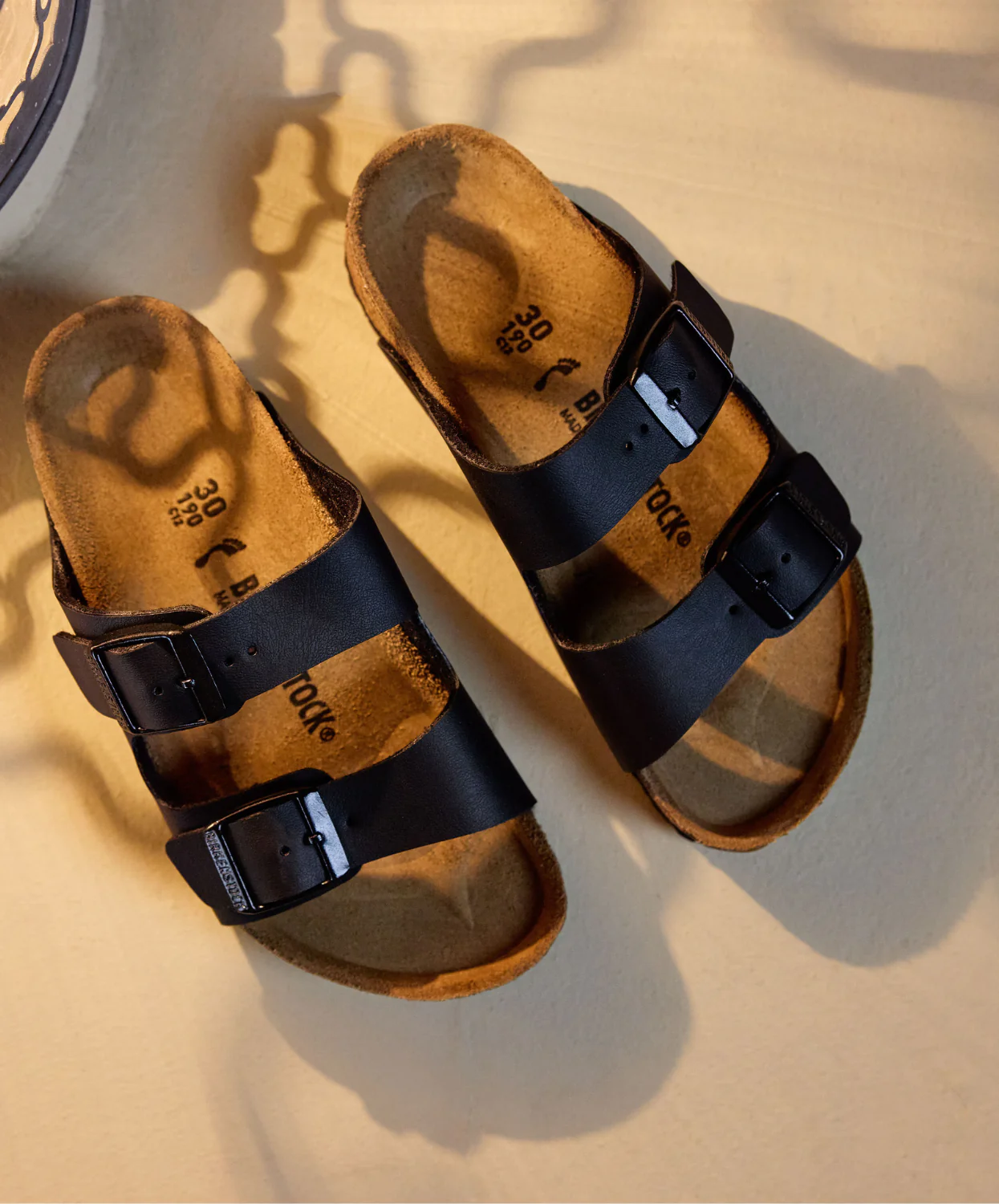 Birkenstock Kids Arizona Birko-Flor Black Sandals - Image 3