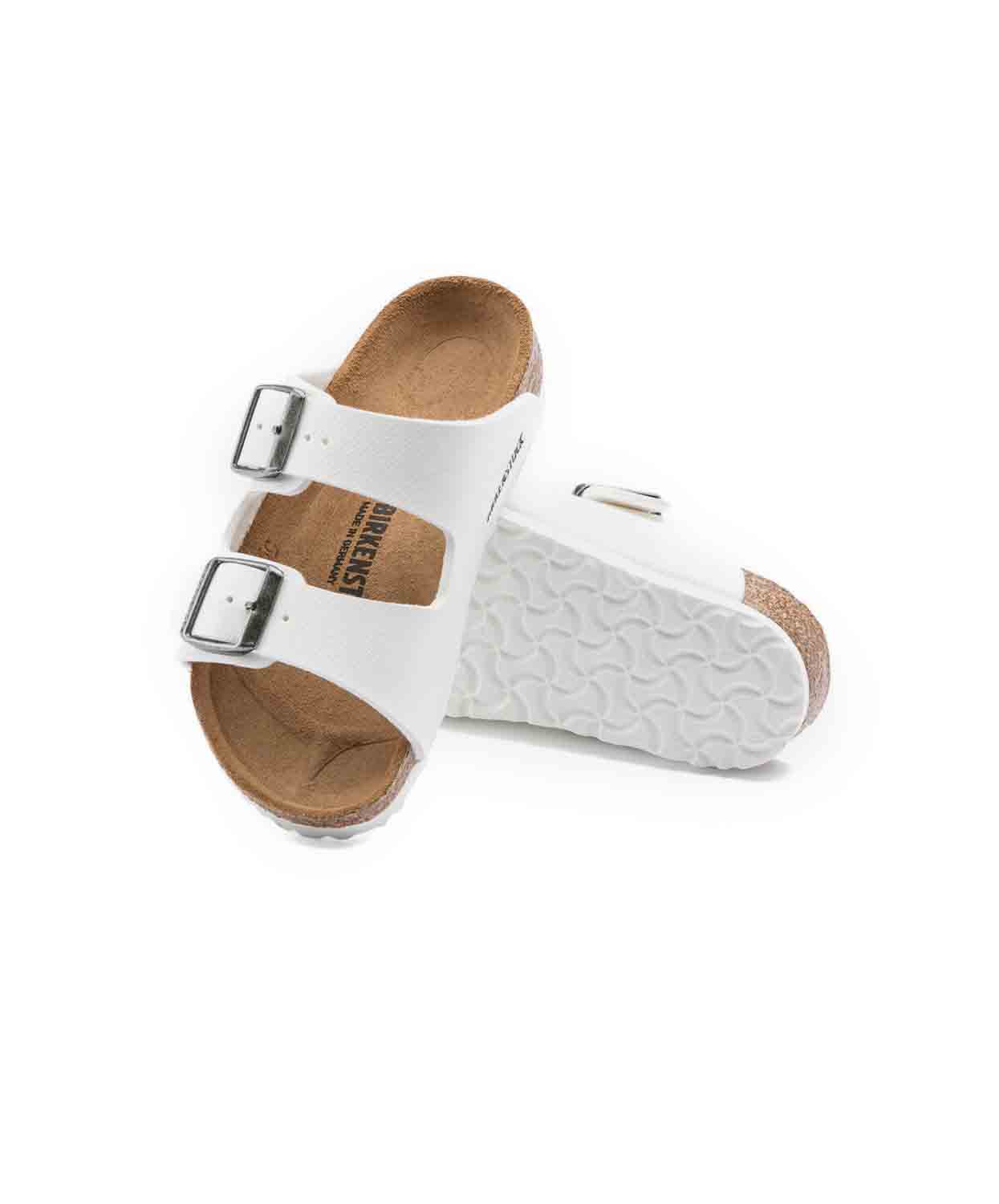 Birkenstock Kids Arizona Birko-Flor White Sandals - Image 4