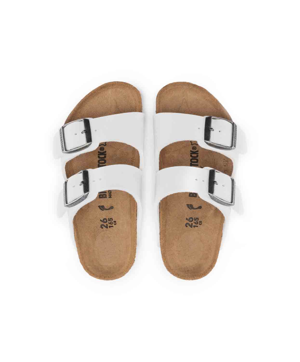 Birkenstock Kids Arizona Birko-Flor White Sandals - Image 5