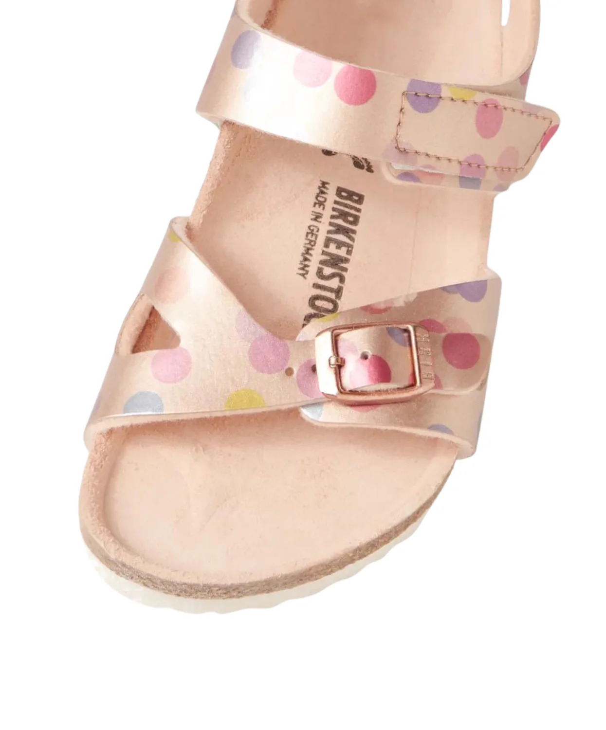 Birkenstock Kids Colorado Birko-Flor Electric Metallic Dots Copper Sandals - Image 3