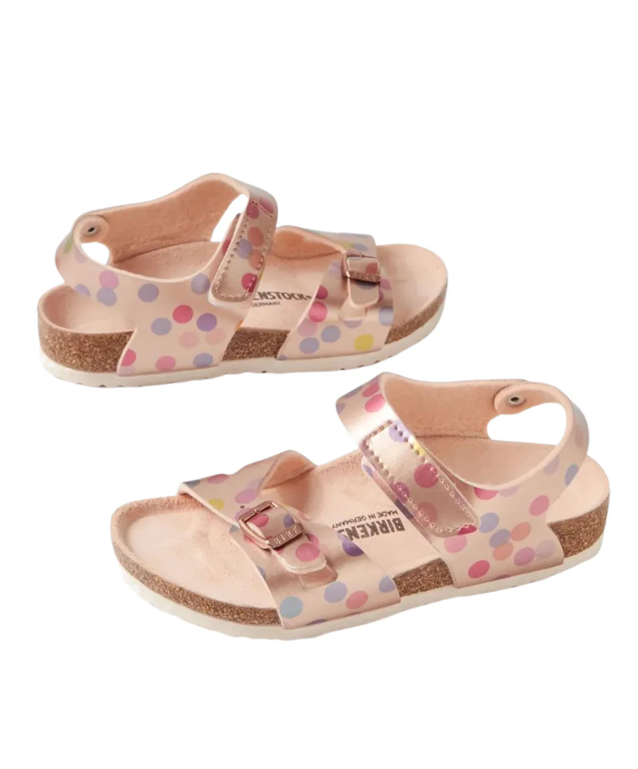 Birkenstock Kids Colorado Birko-Flor Electric Metallic Dots Copper Sandals - Image 4