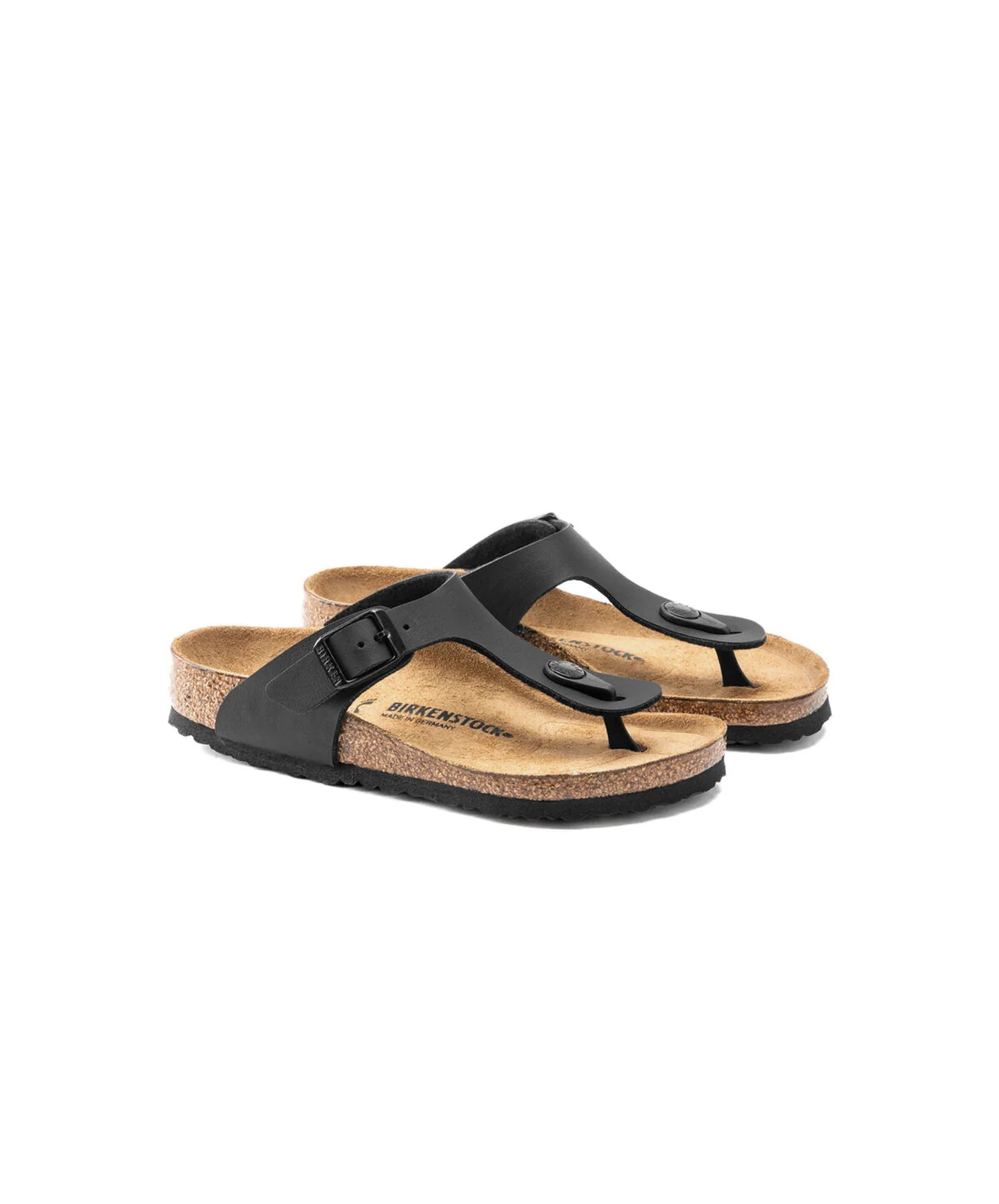 Birkenstock Kids Gizeh Birko-Flor Black Sandals - Image 5