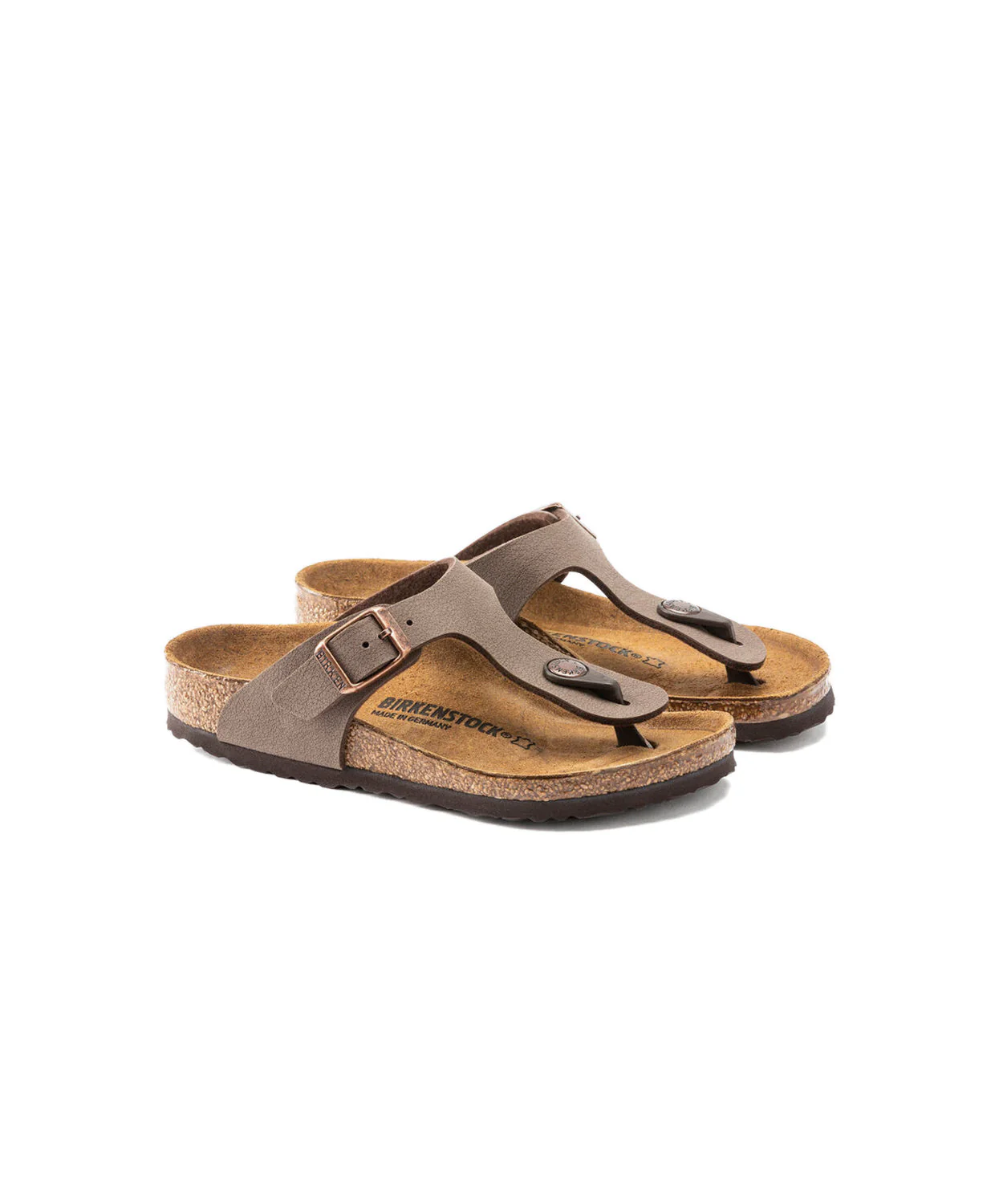 Birkenstock Kids Gizeh BirkiBuc Mocca Sandals - Image 3