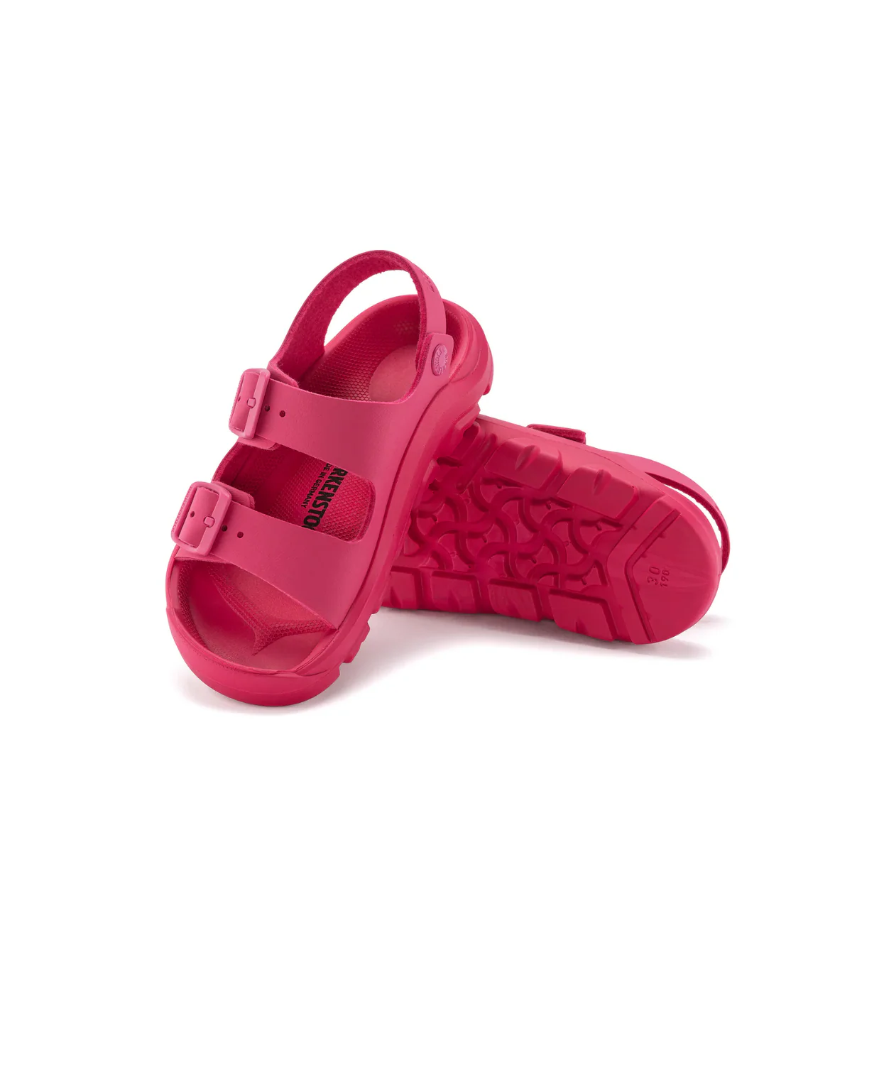 Birkenstock Kids Mogami Birko-Flor Fuchsia Tulip Sandals - Image 4