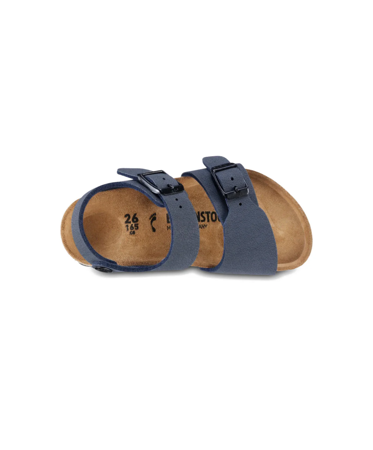Birkenstock Kids New York BirkiBuc Navy Sandals - Image 5