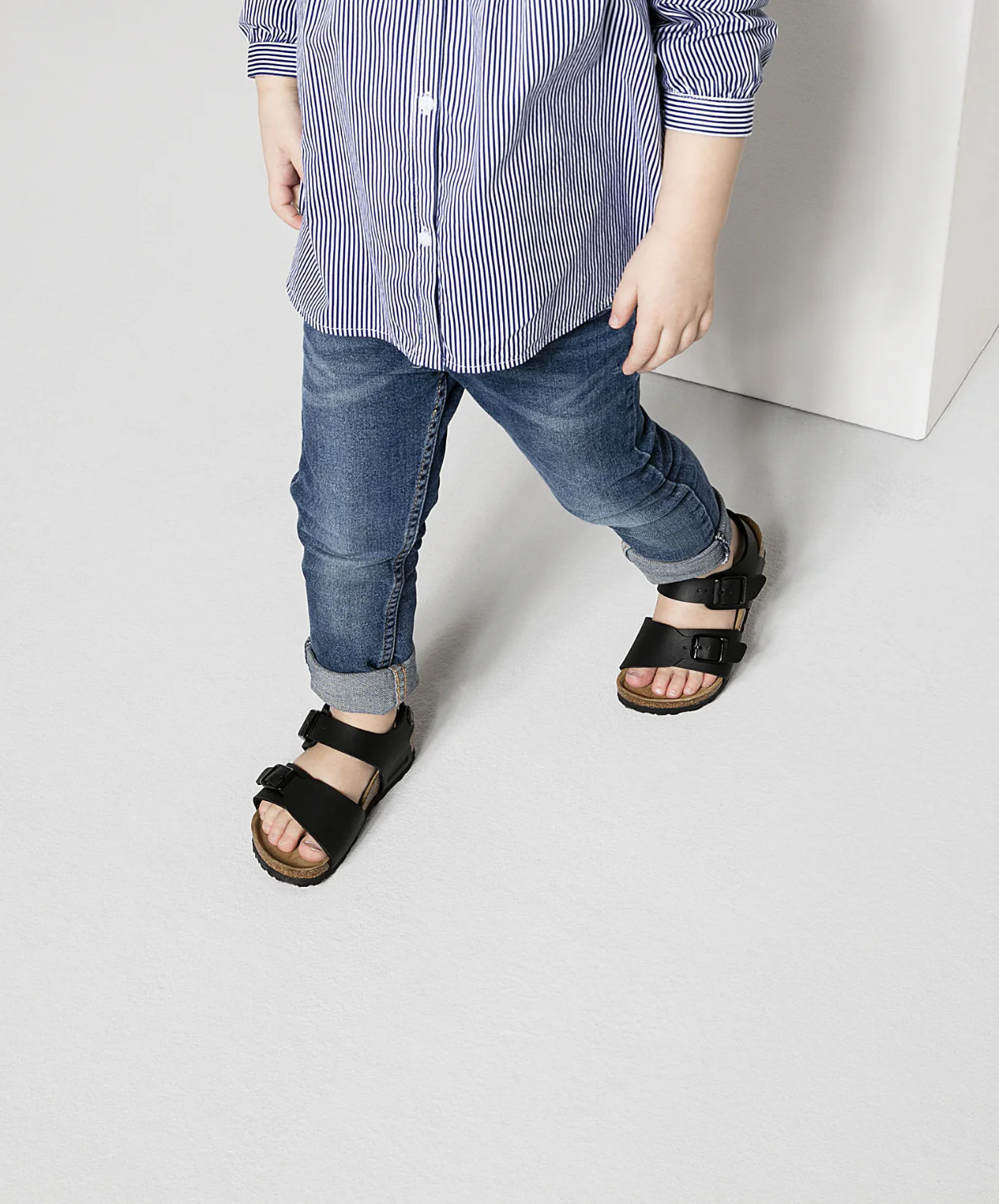 Birkenstock Kids New York Birko-Flor Black Sandals - Image 3