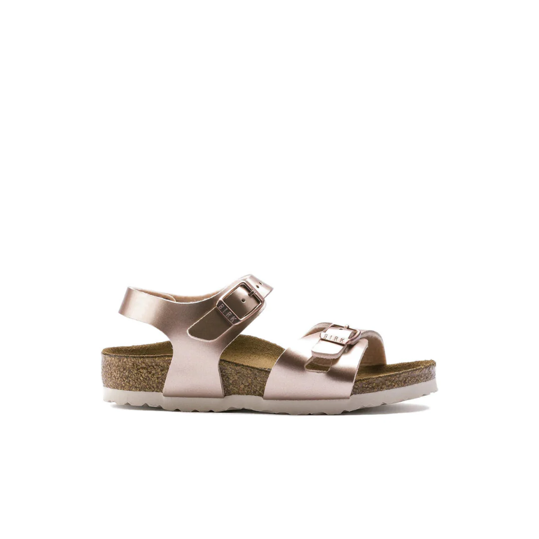 Birkenstock Kids Rio Birko-Flor Electric Metallic Copper Sandals