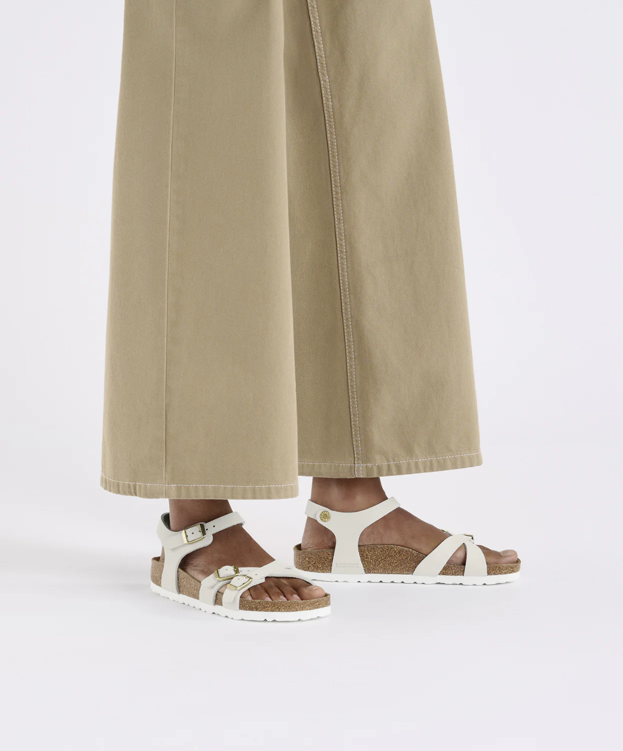 Birkenstock Kumba Nubuck Leather Antique White Sandals - Image 2