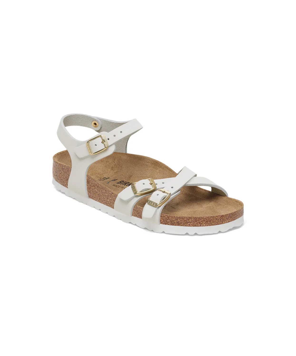 Birkenstock Kumba Nubuck Leather Antique White Sandals - Image 4