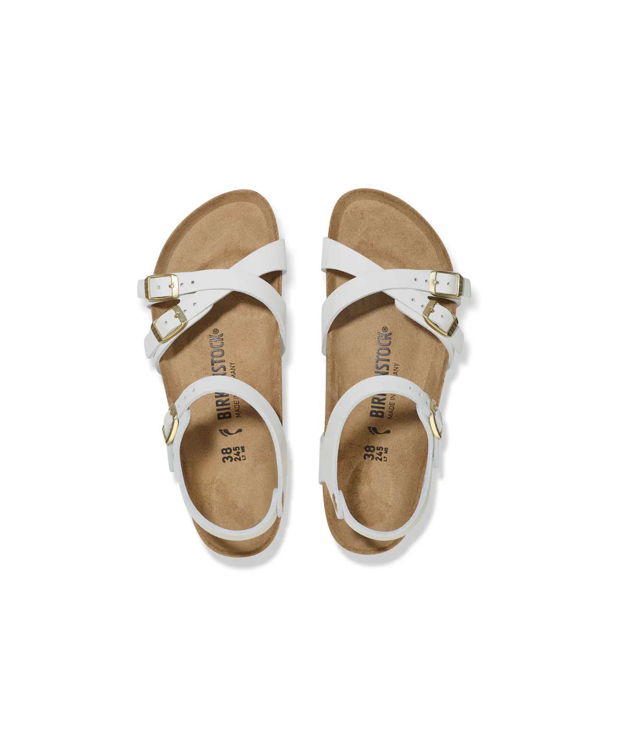 Birkenstock Kumba Nubuck Leather Antique White Sandals - Image 5