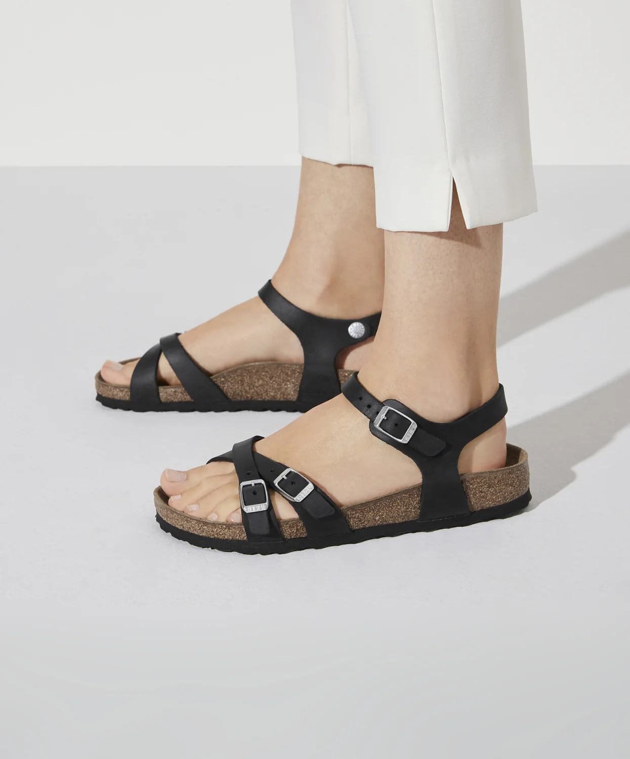 Birkenstock Kumba Oiled Leather Black Sandals - Image 2