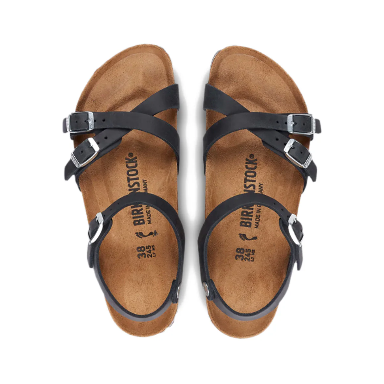 Birkenstock Kumba Oiled Leather Black Sandals - Image 4