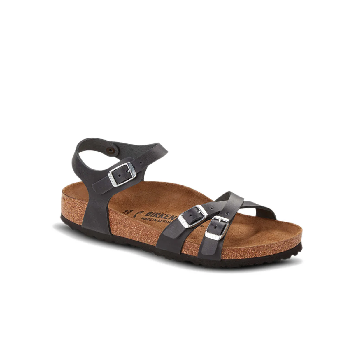 Birkenstock Kumba Oiled Leather Black Sandals - Image 5