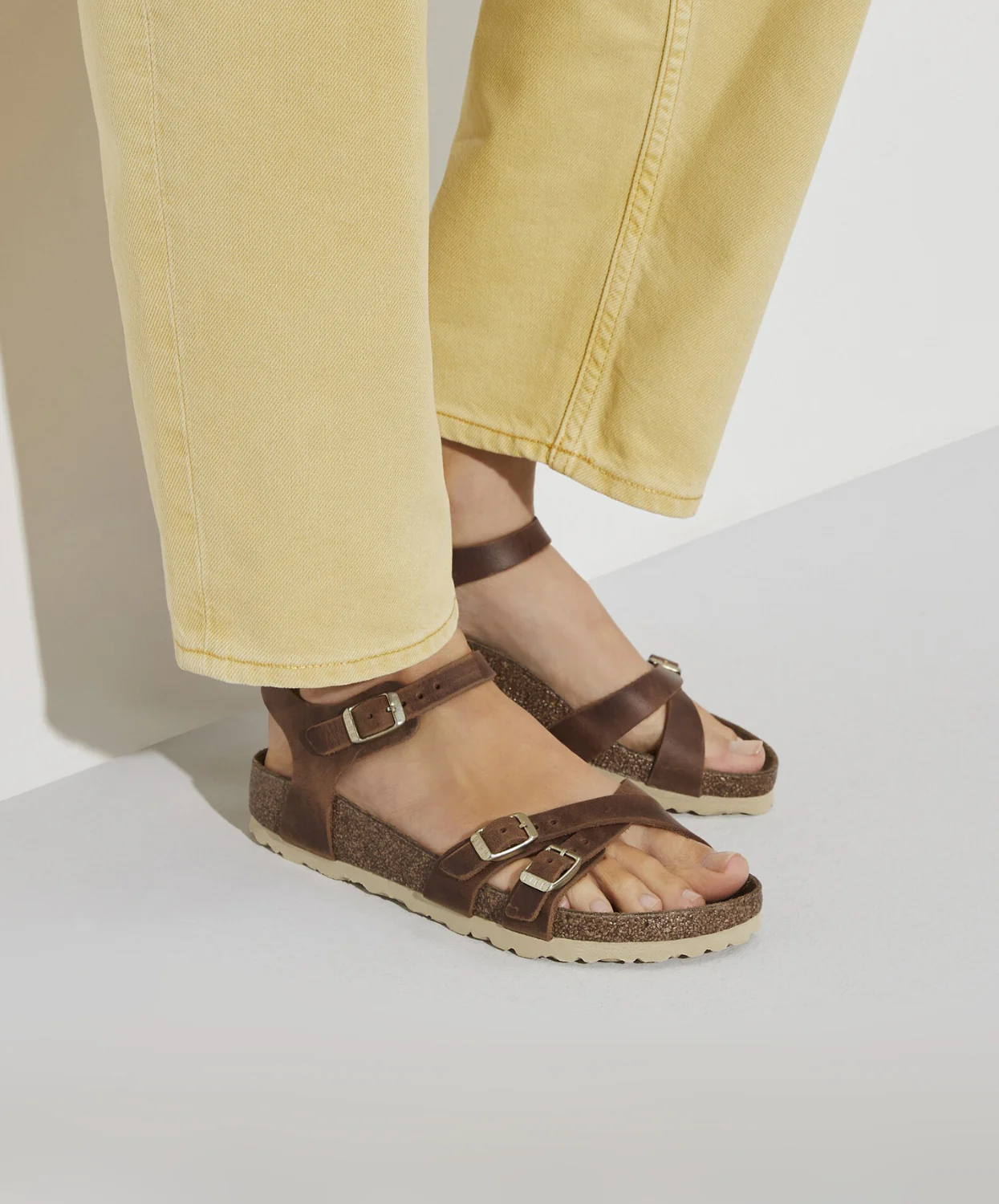 Birkenstock Kumba Oiled Leather Cognac Sandals - Image 2