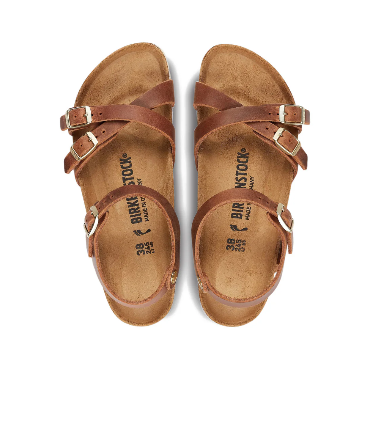 Birkenstock Kumba Oiled Leather Cognac Sandals - Image 4