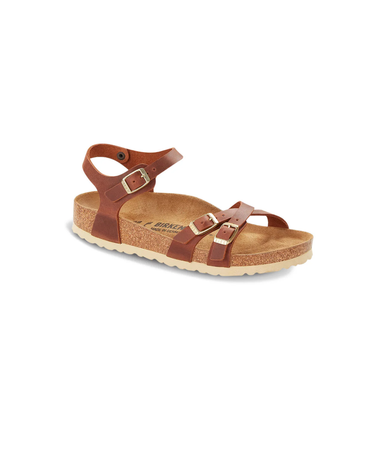 Birkenstock Kumba Oiled Leather Cognac Sandals - Image 5
