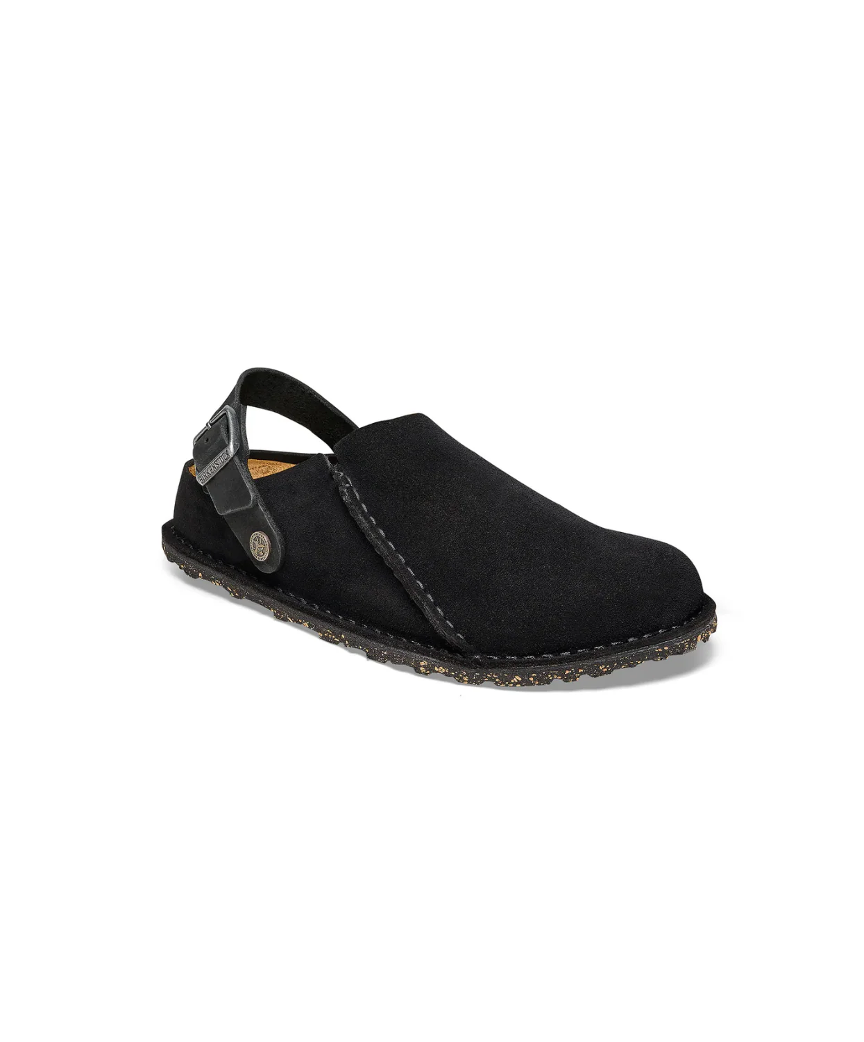 Birkenstock Lutry Suede Leather Black Clogs - Image 4