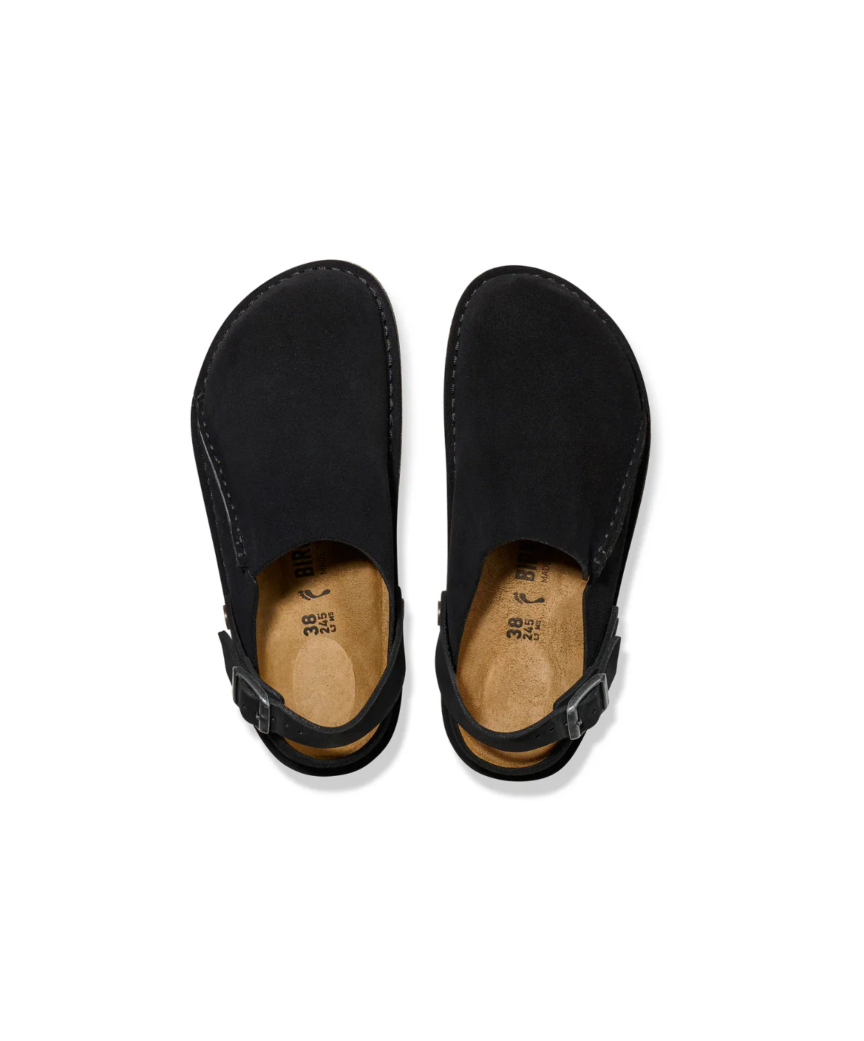 Birkenstock Lutry Suede Leather Black Clogs - Image 5