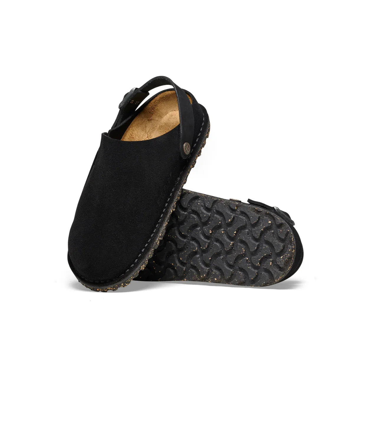 Birkenstock Lutry Suede Leather Black Clogs - Image 6