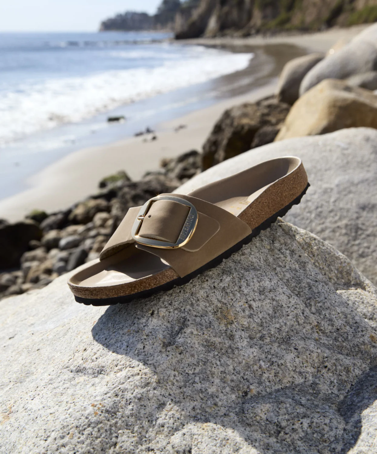 Birkenstock Madrid Big Buckle Oiled Leather Tobacco Brown Sandals - Image 3