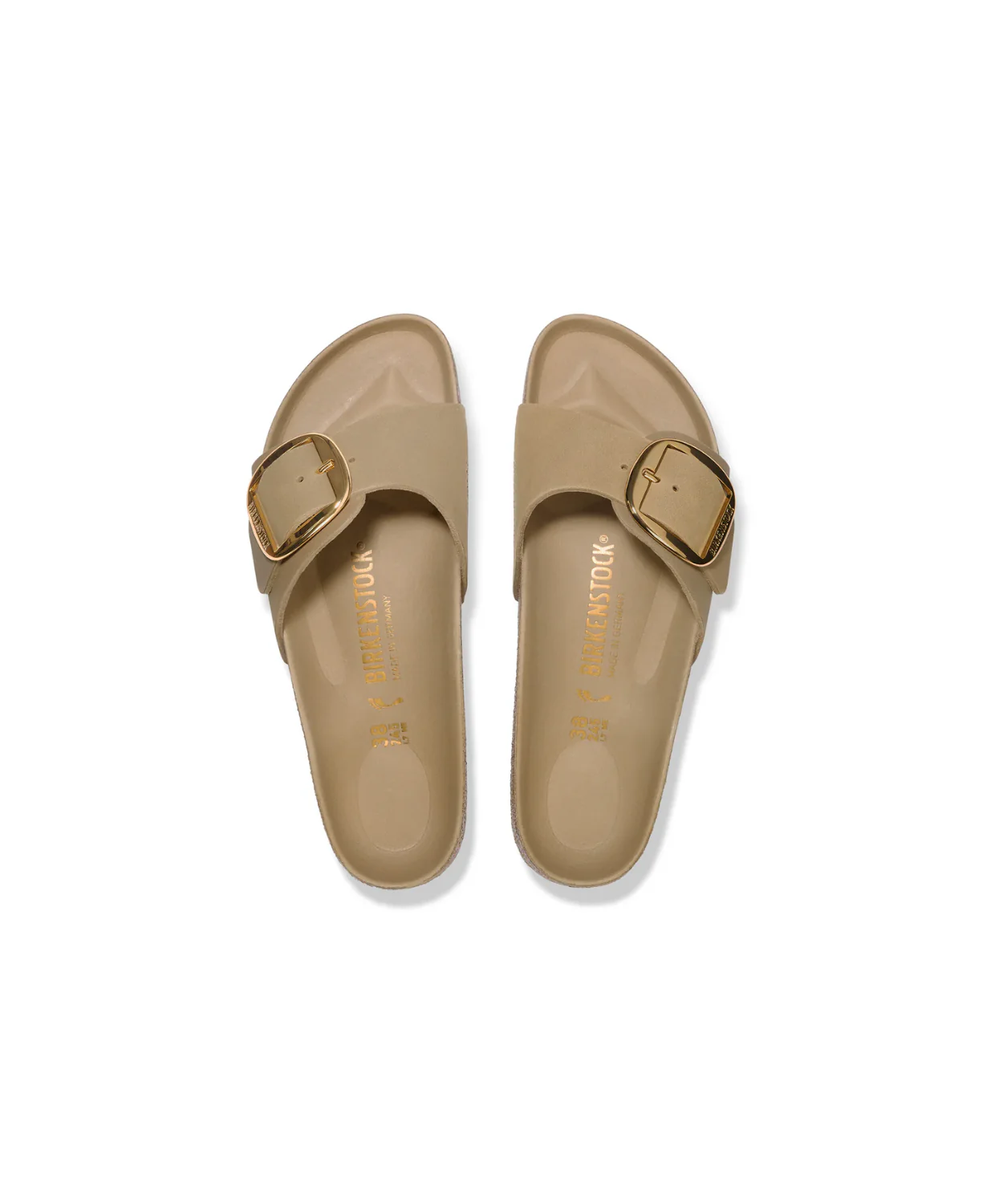 Birkenstock Madrid Big Buckle Oiled Leather Tobacco Brown Sandals - Image 6