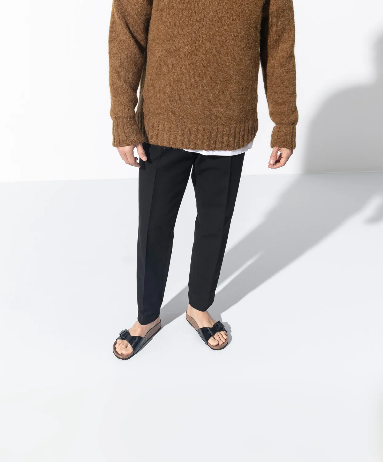 Birkenstock Madrid Birko-Flor Black Patent Sandals - Image 3