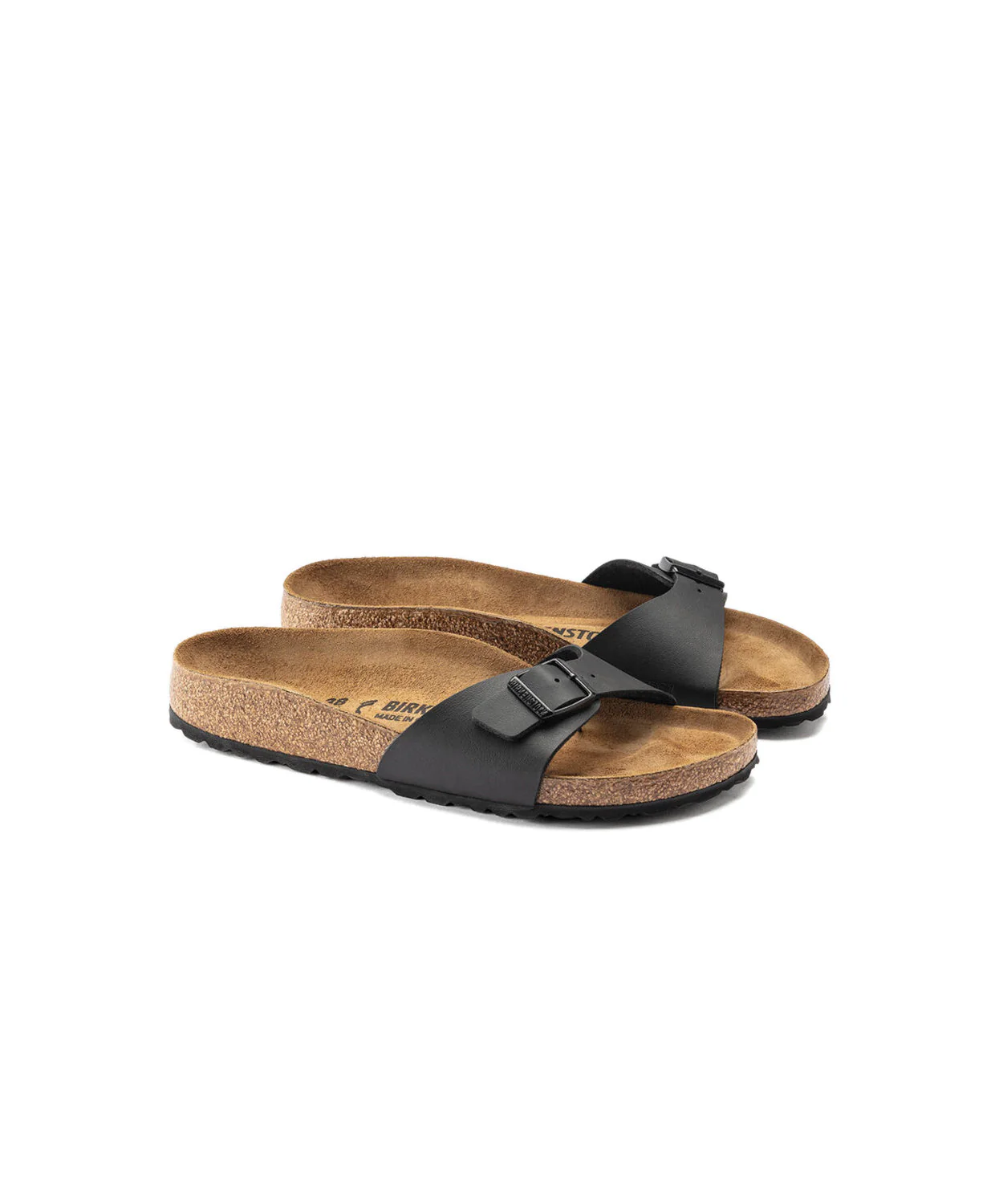 Birkenstock Madrid Birko-Flor Black Sandals - Image 6