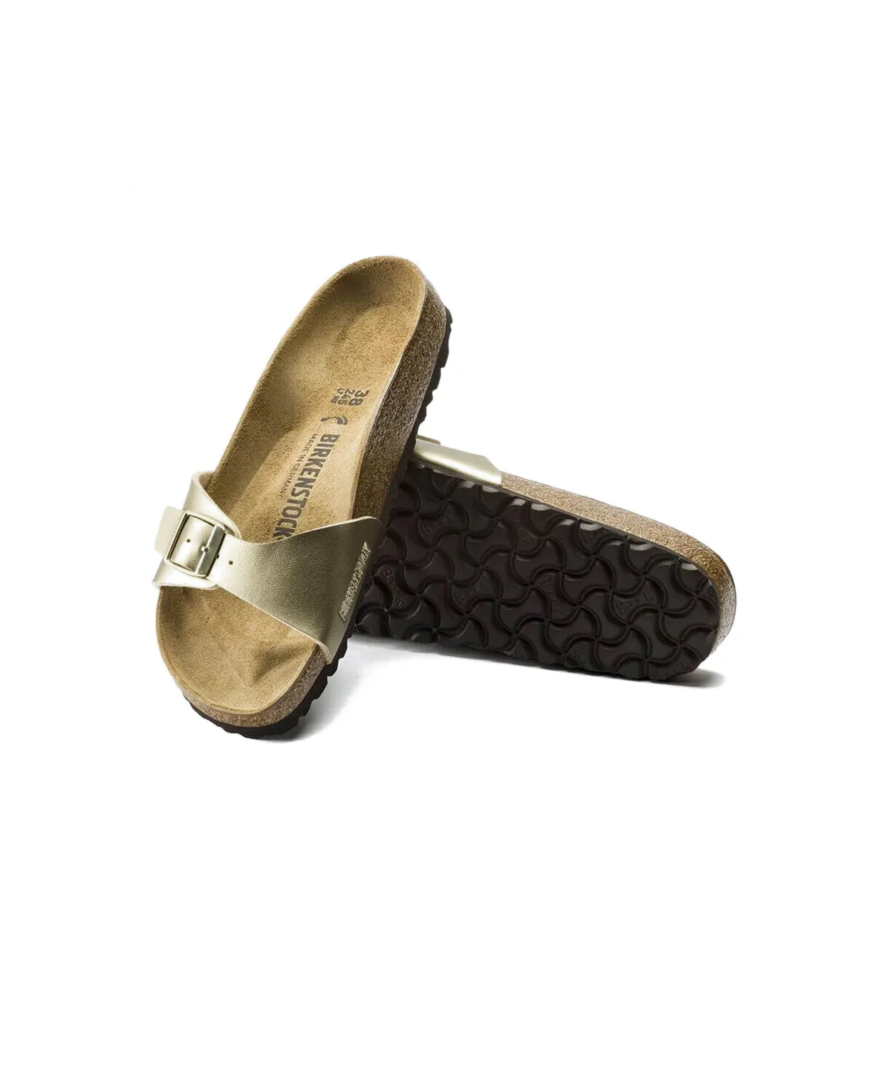 Birkenstock Madrid Birko-Flor Gold Sandals - Image 4