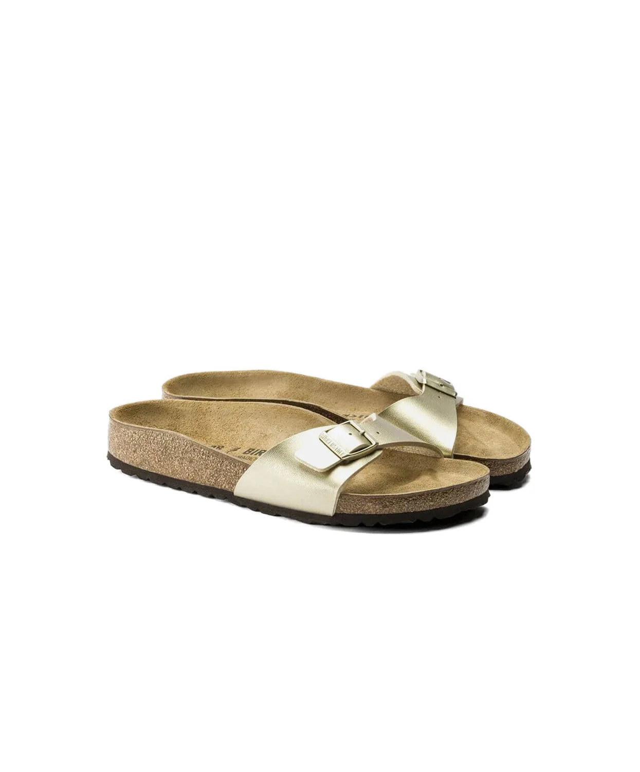 Birkenstock Madrid Birko-Flor Gold Sandals - Image 5