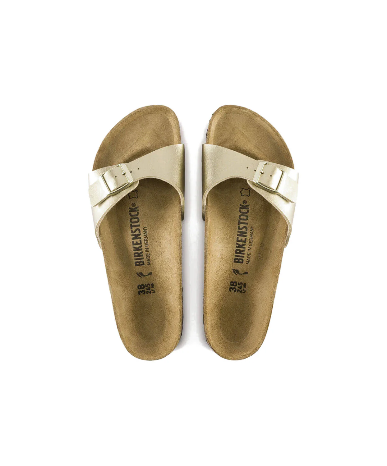 Birkenstock Madrid Birko-Flor Gold Sandals - Image 6