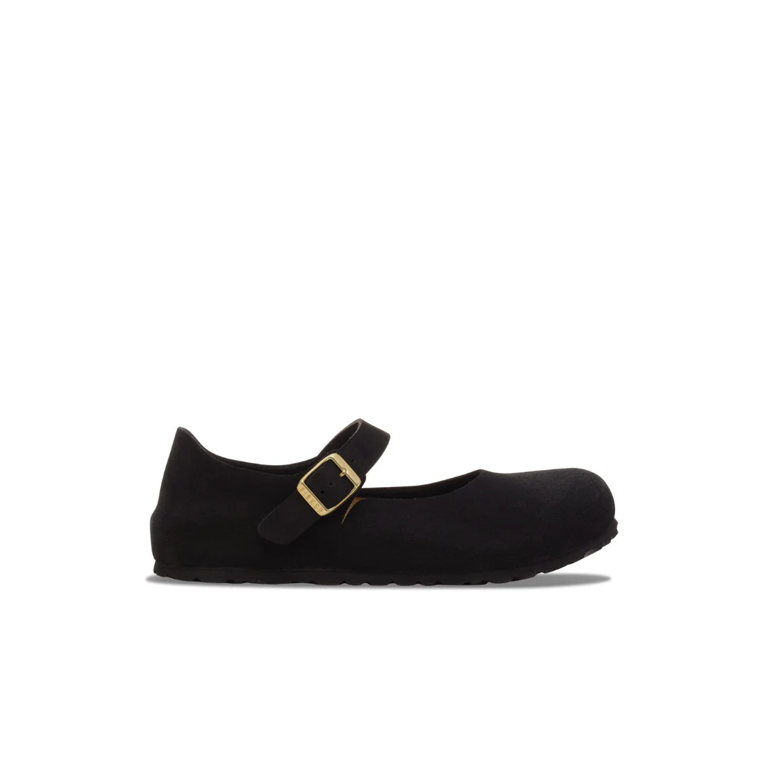 Birkenstock Mantova Suede Leather Black Shoes