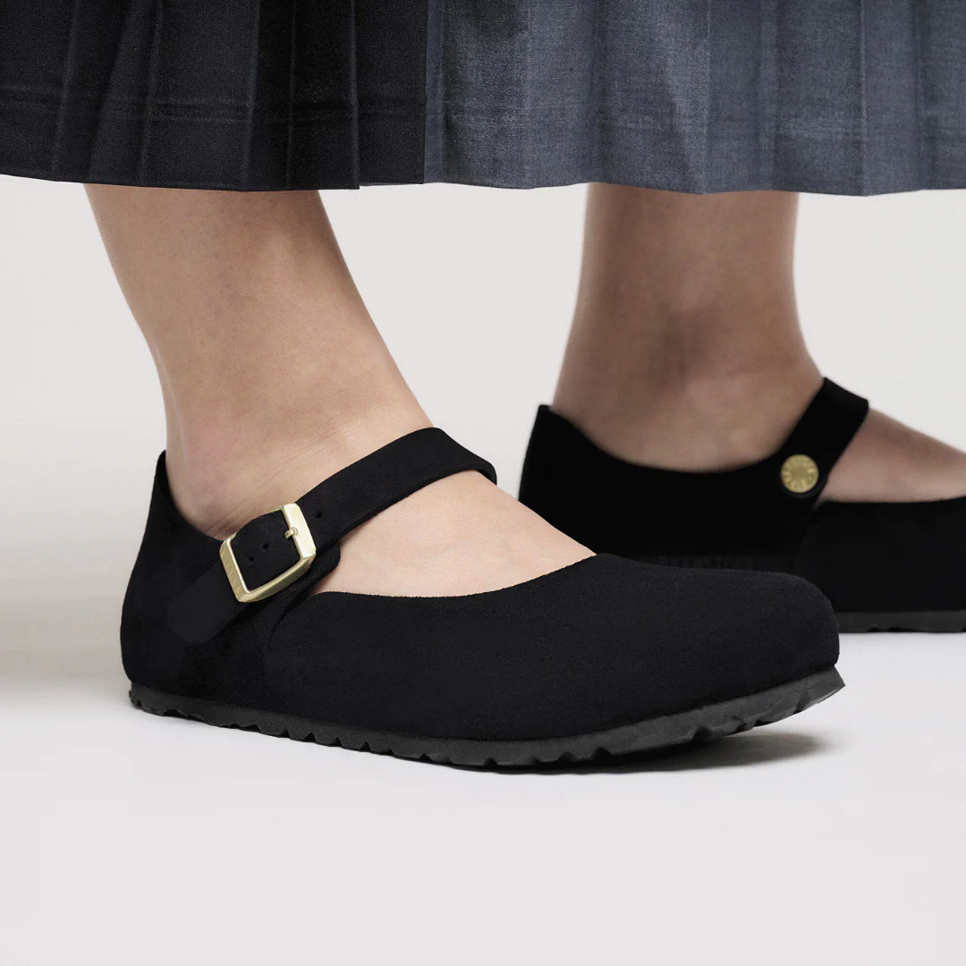 Birkenstock Mantova Suede Leather Black Shoes - Image 2
