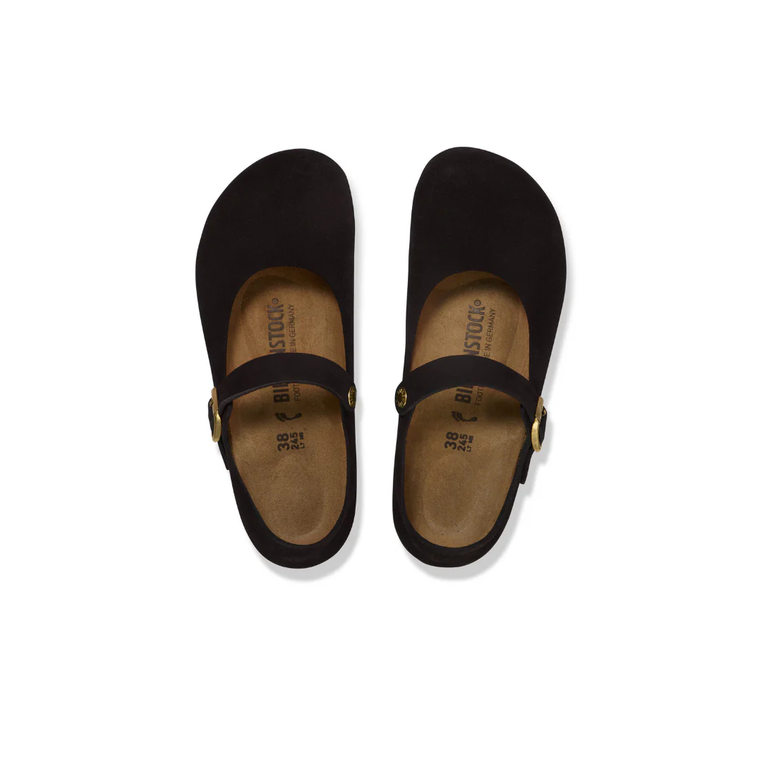 Birkenstock Mantova Suede Leather Black Shoes - Image 5