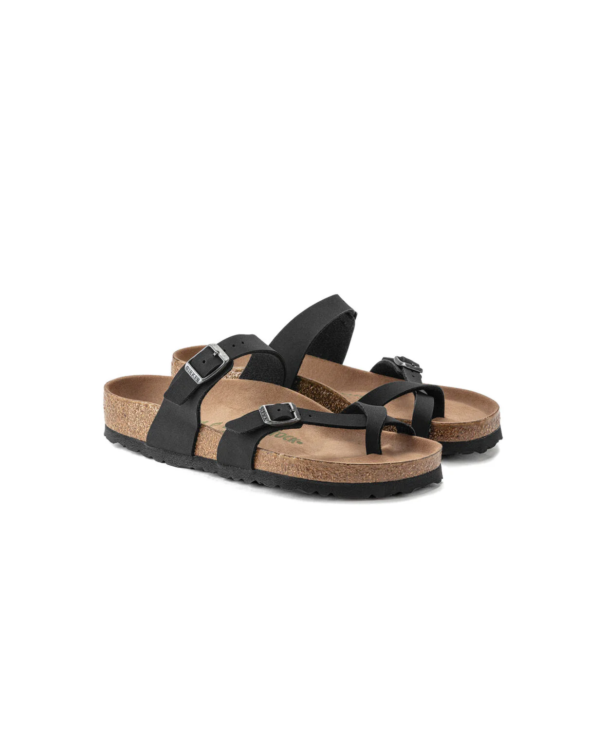 Birkenstock Mayari Birkibuc Earthy Black Vegan Sandals - Image 4