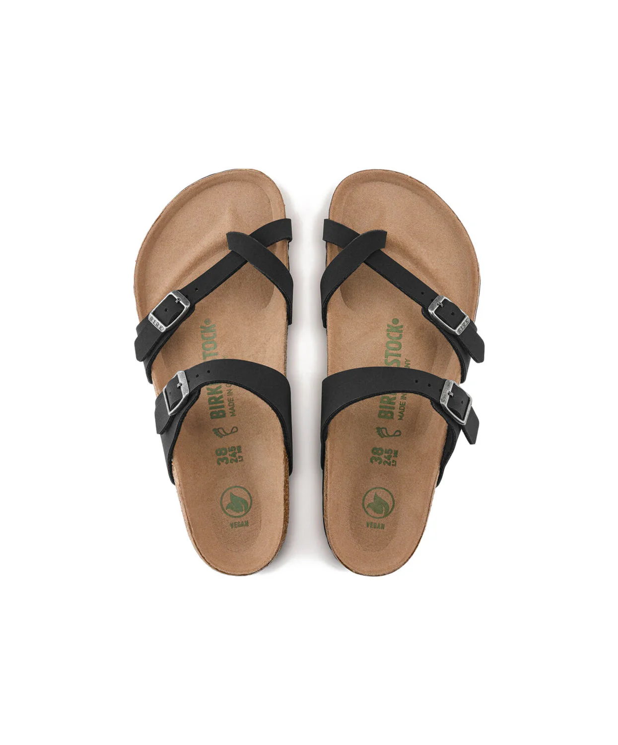 Birkenstock Mayari Birkibuc Earthy Black Vegan Sandals - Image 6