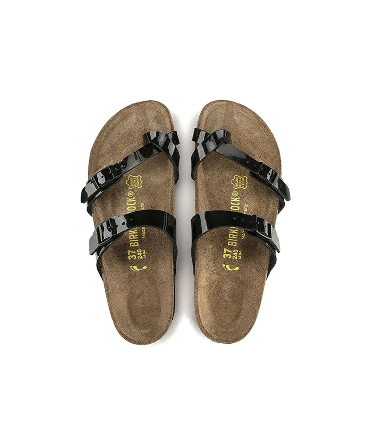 Birkenstock Mayari Birko-Flor Black Patent Sandals - Image 6