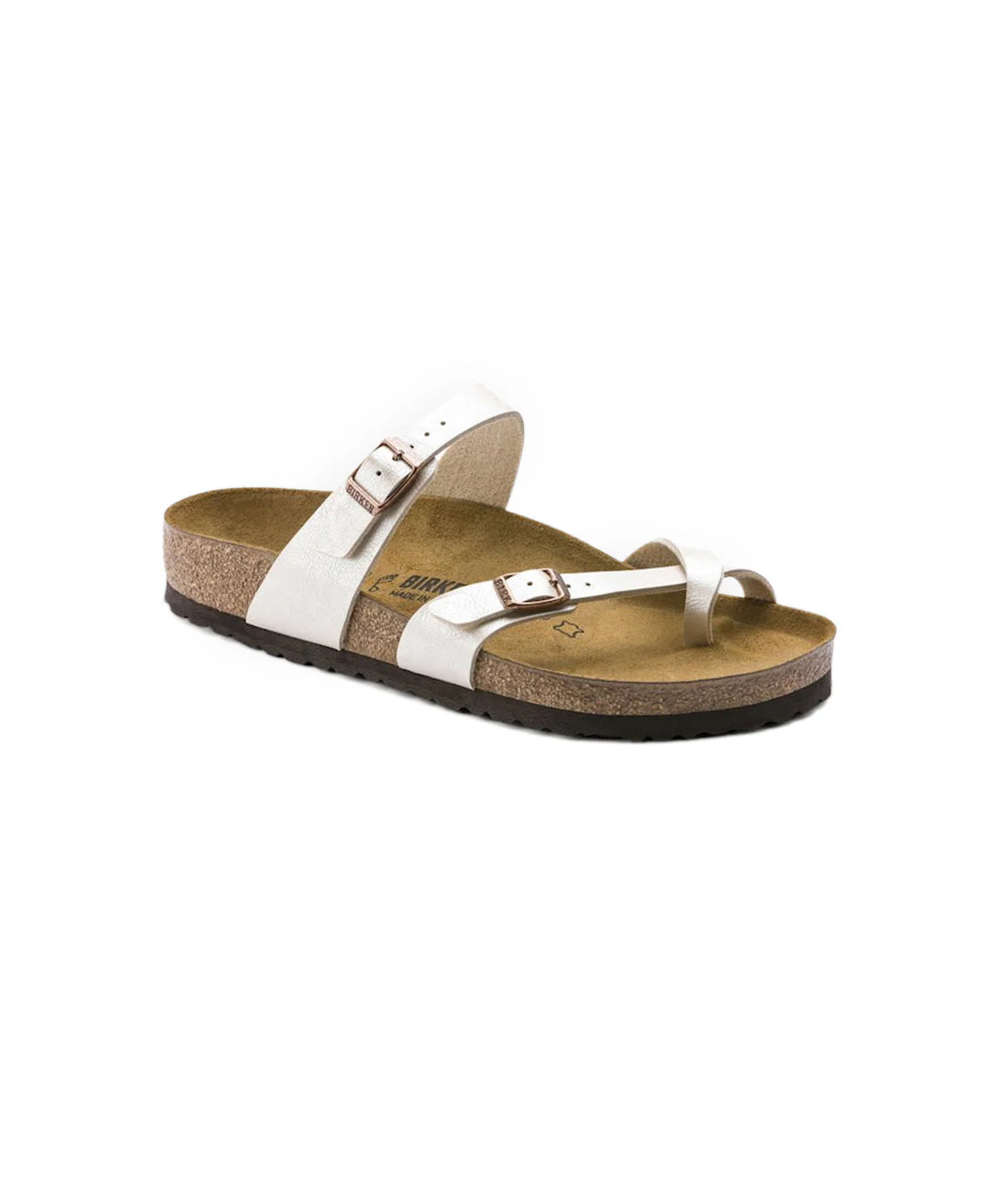 Birkenstock Mayari Birko-Flor Graceful Pearl White Sandals - Image 4