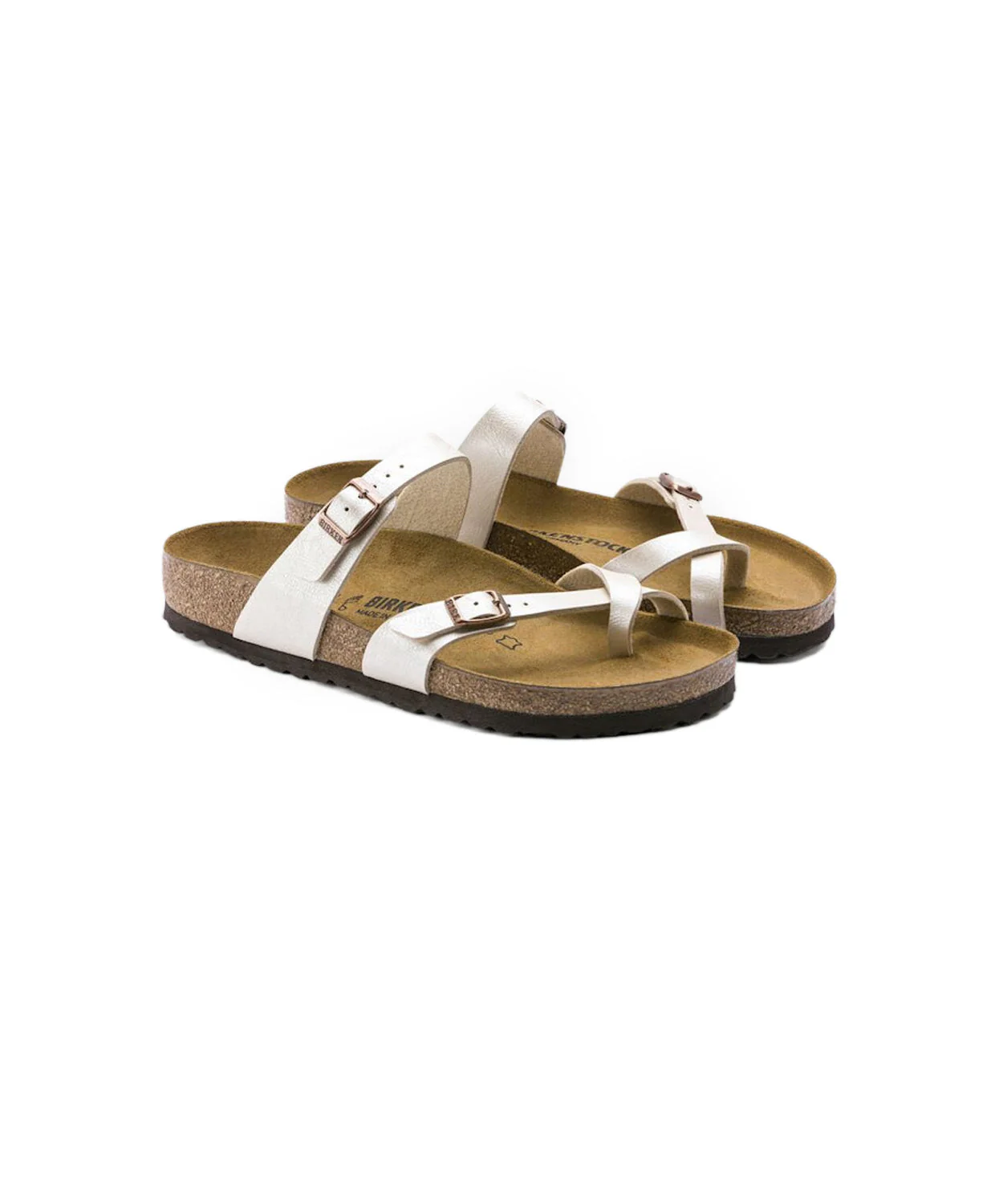 Birkenstock Mayari Birko-Flor Graceful Pearl White Sandals - Image 5