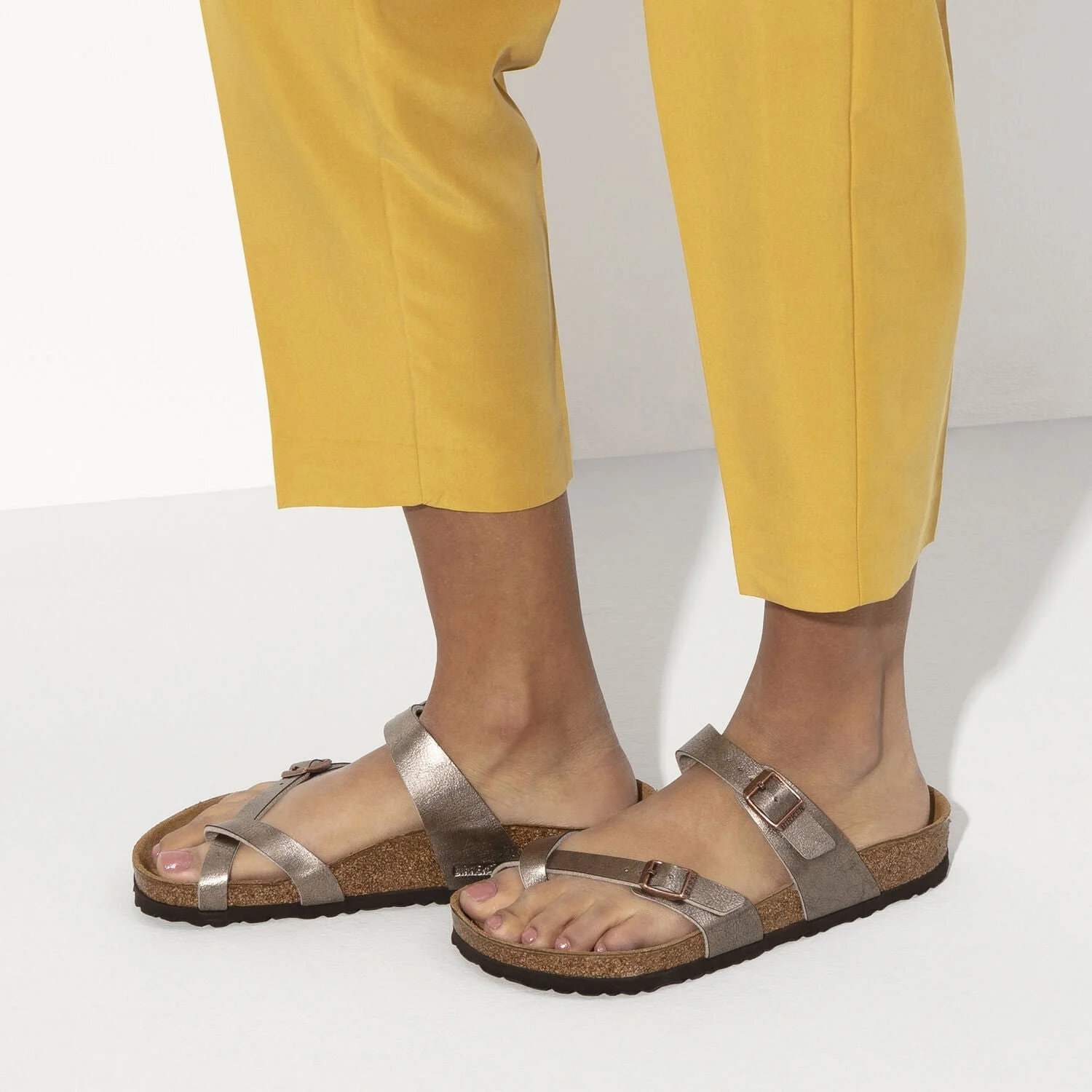 Birkenstock Mayari Birko-Flor Graceful Taupe Sandals - Image 3