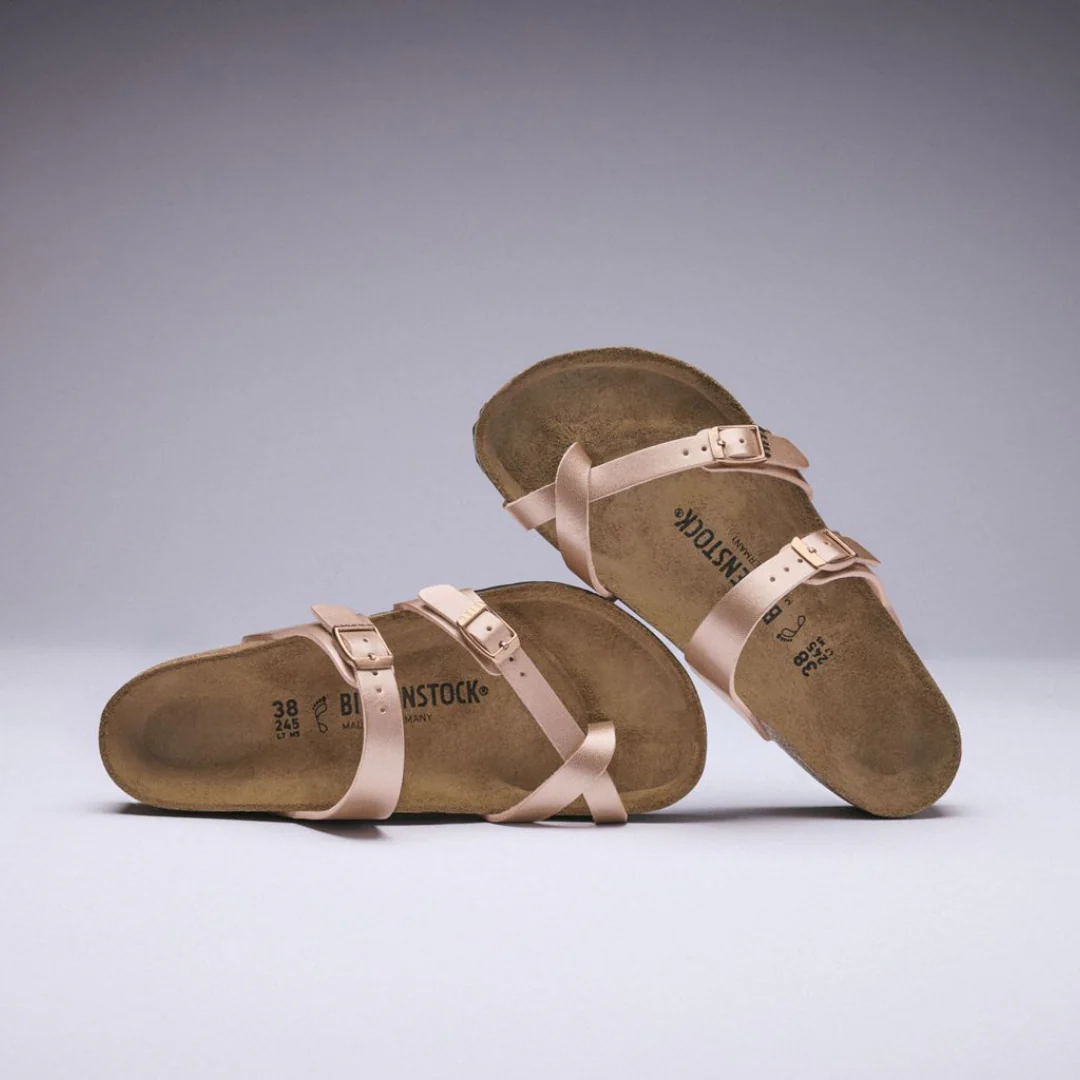 Birkenstock Mayari Birko-Flor Metallic Copper Sandals - Image 2