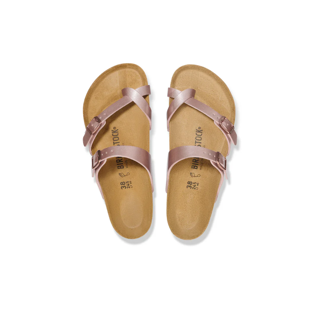 Birkenstock Mayari Birko-Flor Metallic Copper Sandals - Image 5