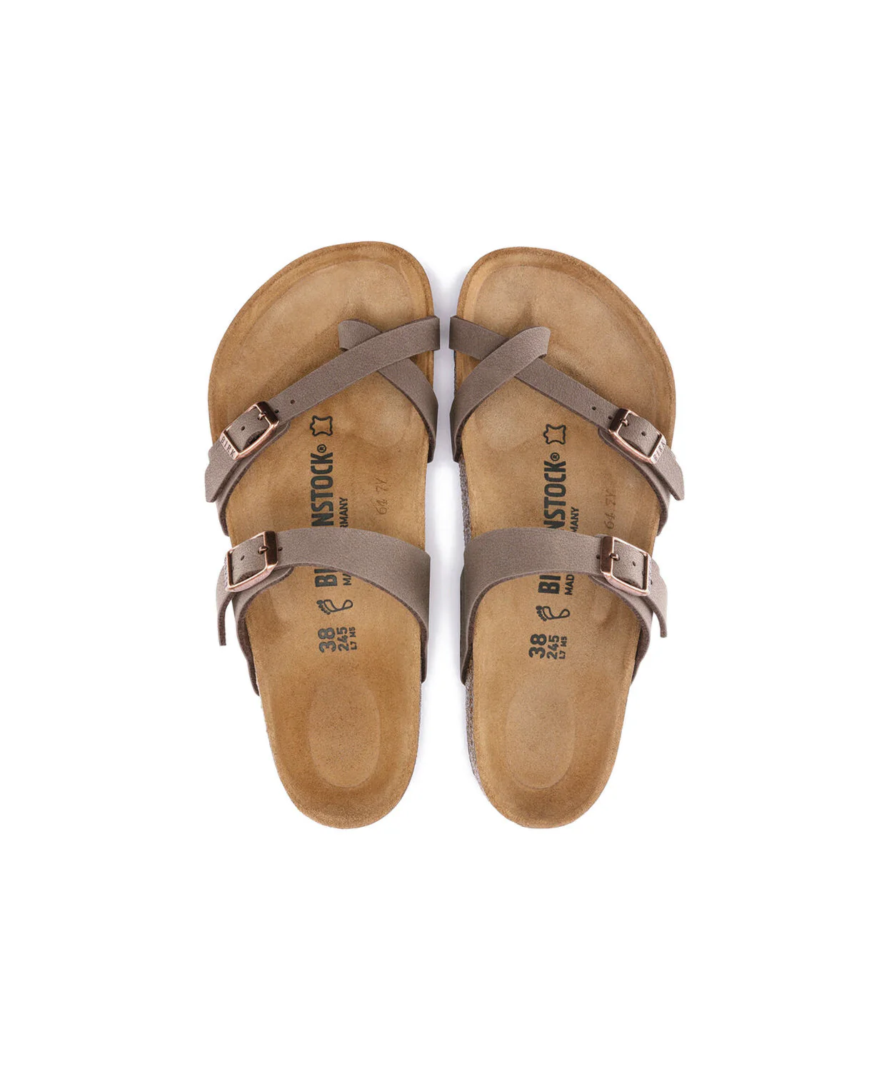 Birkenstock Mayari BirkiBuc Mocca Sandals - Image 6