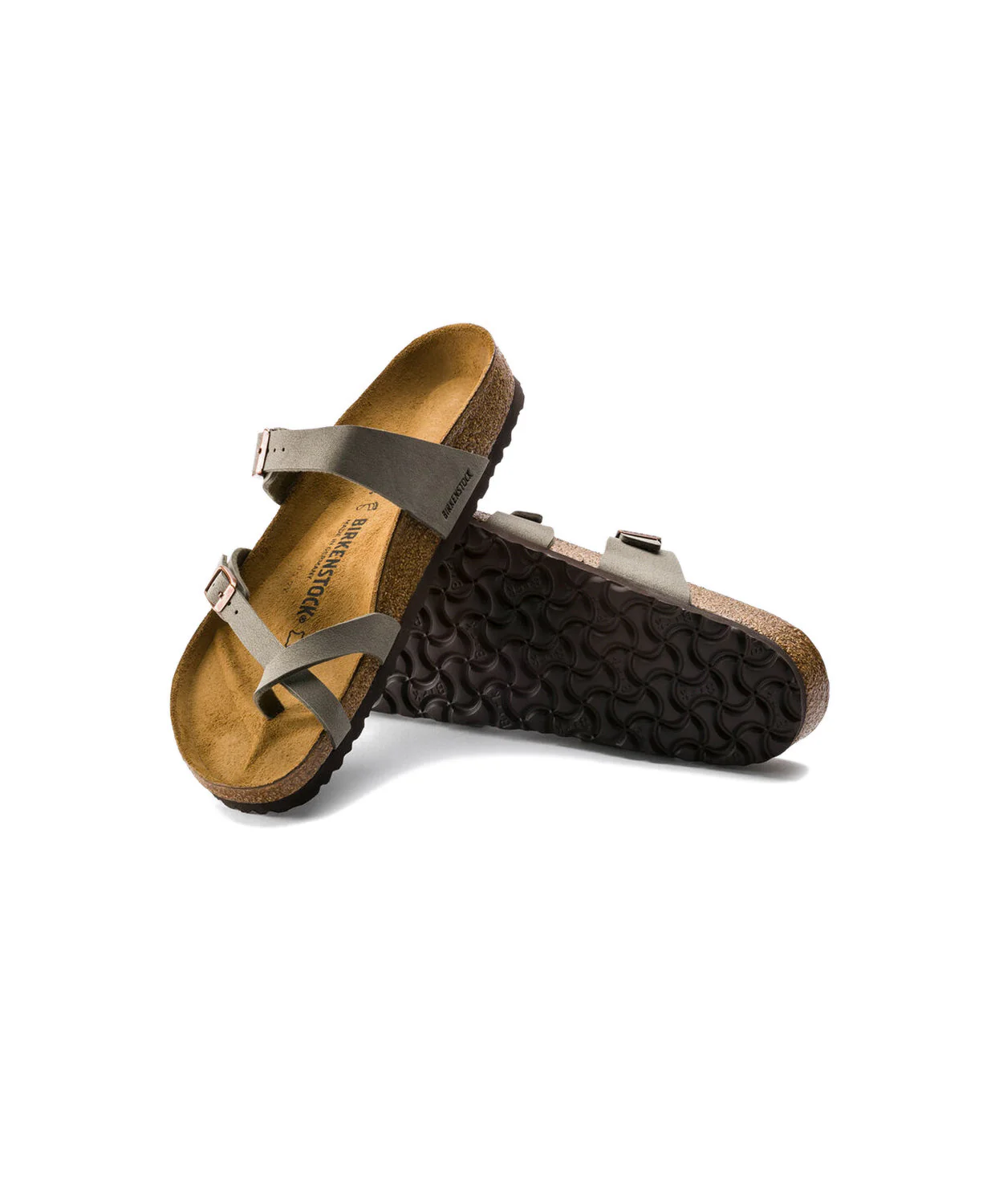 Birkenstock Mayari Birkibuc Stone Sandals - Image 4