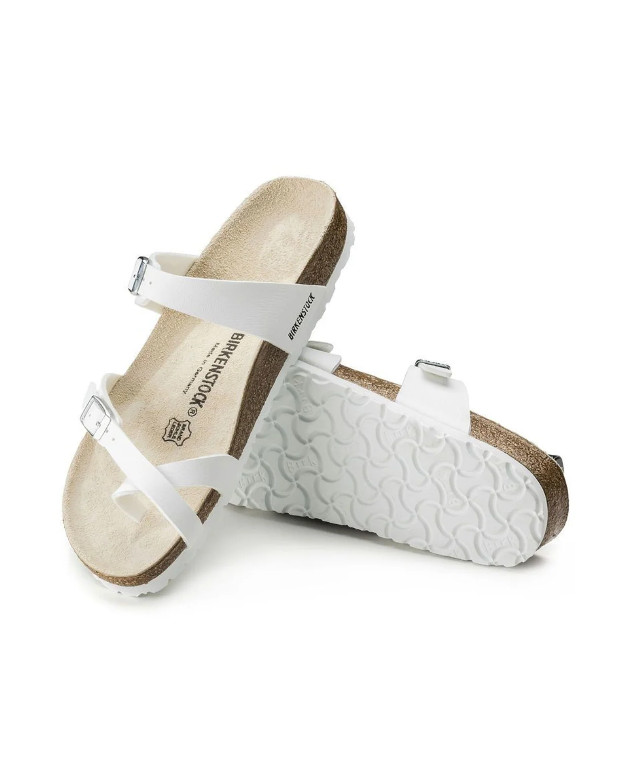 Birkenstock Mayari Birko-Flor White Sandals - Image 4