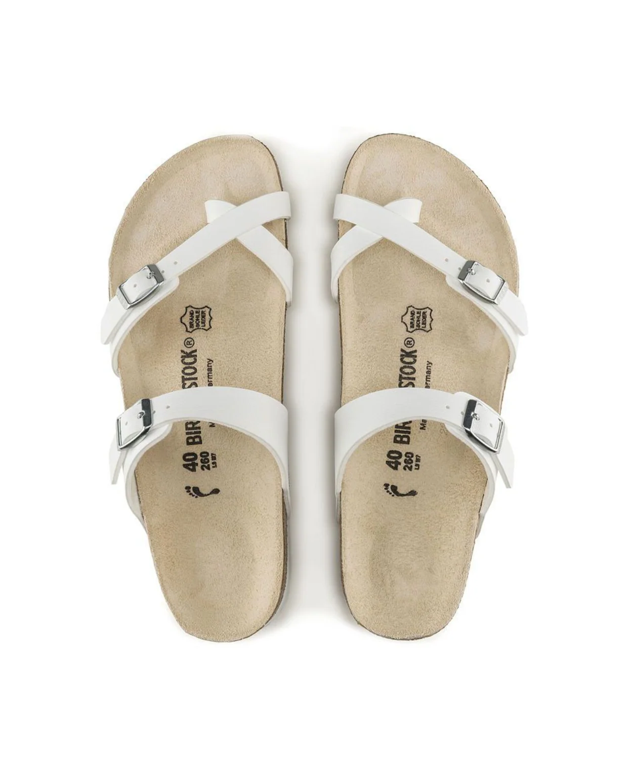 Birkenstock Mayari Birko-Flor White Sandals - Image 5