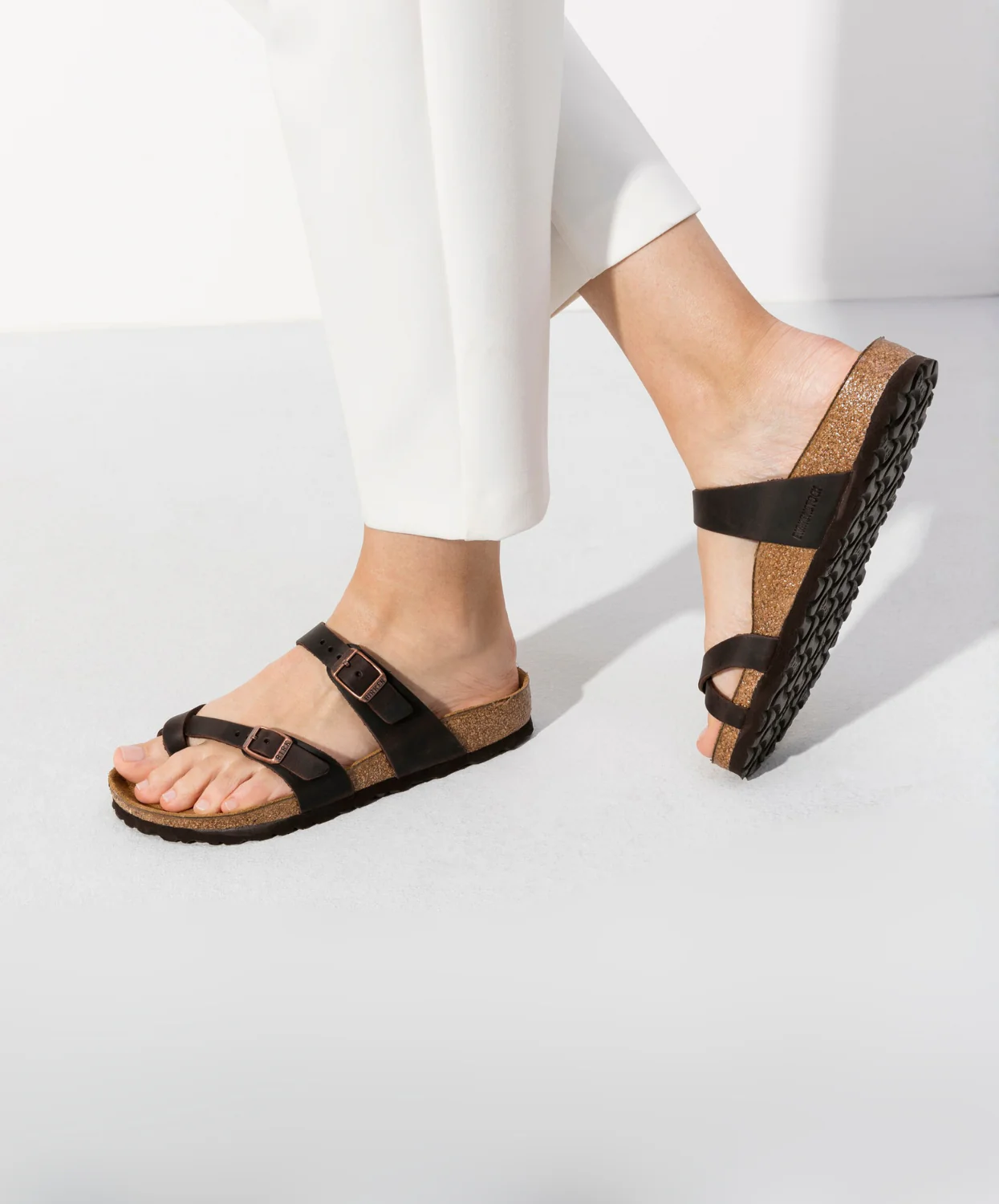 Birkenstock Mayari Oiled Leather Habana Sandals - Image 3