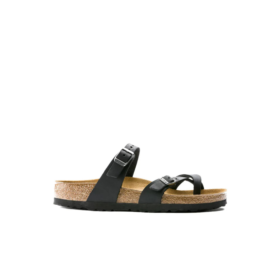 Birkenstock Mayari Oiled Leather Black Sandals